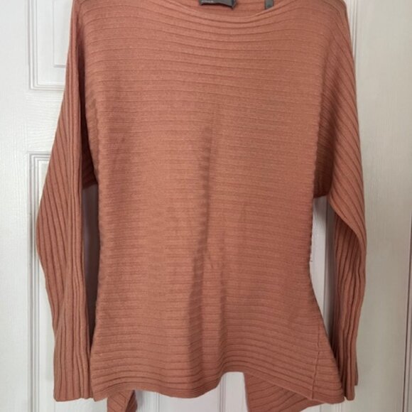 Vince Salmon/Peach-coloured Wool/Cashmere Sweater Sz M in Excellent Condition - Picture 1 of 4